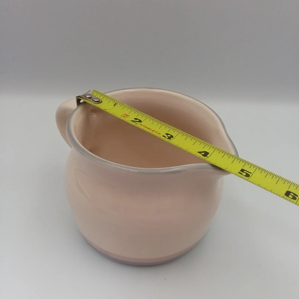 Pfaltzgraff Creamer & Sugar Bowl No Lid Set Pink‎ Stripe Stoneware Kitchen Decor